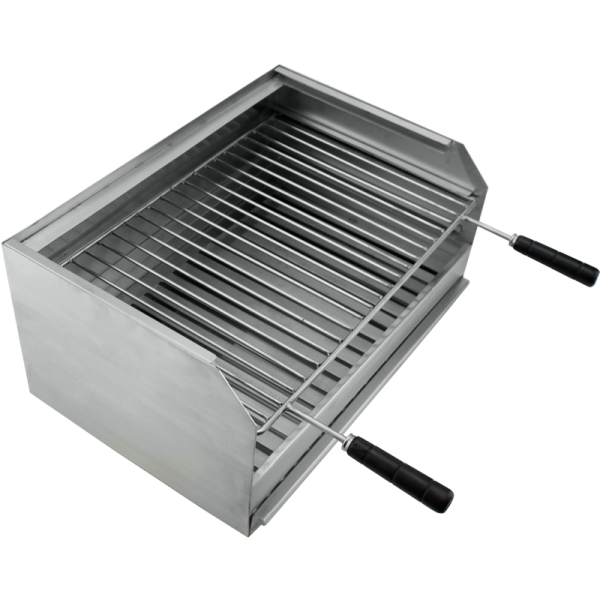 Grelhador a carvão BROIL em Inox 70x40 - 3