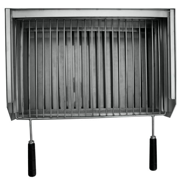 Grelhador a carvão BROIL em Inox 70x40 - 10