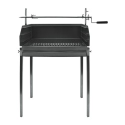 Barbecue a carvão BLAZE com espeto e pés em Inox 70x40 - 12