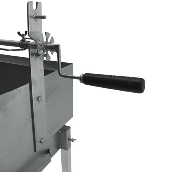 Barbecue a carvão BLAZE com espeto e pés em Inox 70x40 - 6