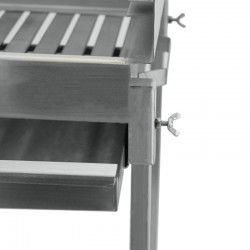 Barbecue a carvão BLAZE com espeto e pés em Inox 80x40 - 8