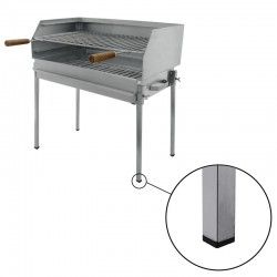 Barbecue a carvão BLAZE com espeto e pés em Inox 80x40 - 9
