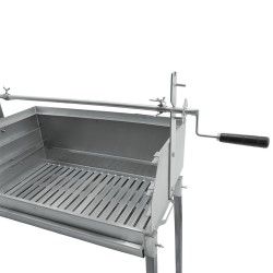 Barbecue a carvão BLAZE com espeto e pés em Inox 80x40 - 3