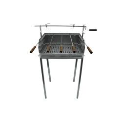 Barbecue a carvão BLAZE com espeto e pés em Inox 80x40 - 13