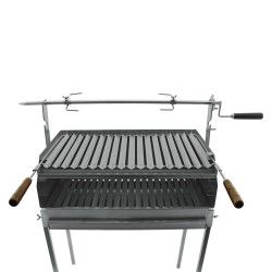 Barbecue a carvão BLAZE com espeto e pés em Inox 80x40 - 7