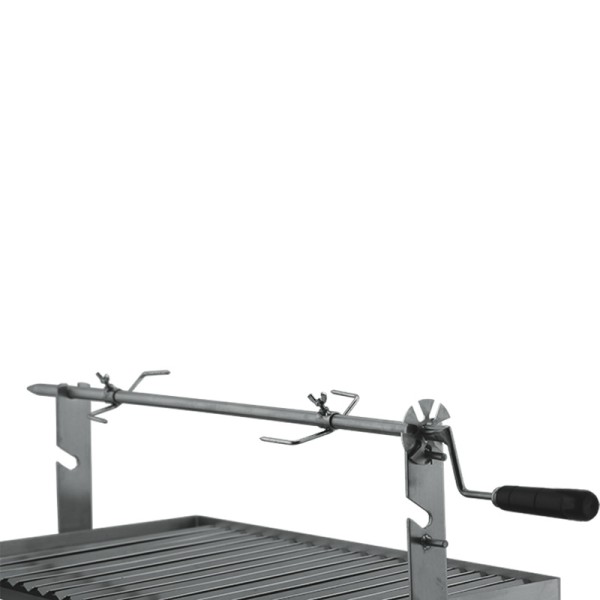 Barbecue a carvão BLAZE com espeto e pés em Inox 80x40 - 4