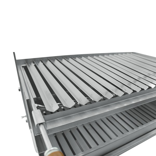 Grelhador a carvão BROIL com espeto giratório em Inox 60x40 - 8