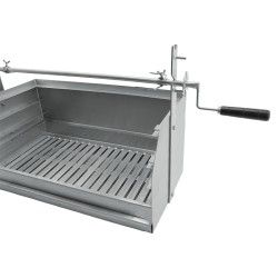 Grelhador a carvão BROIL com espeto em Inox 80x40 - 3