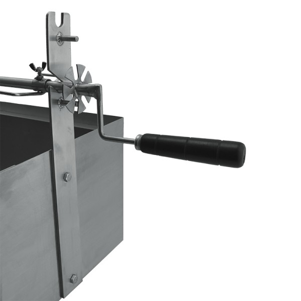 Grelhador a carvão BROIL com espeto em Inox 80x40 - 4