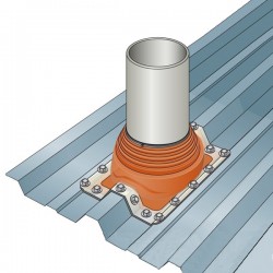 Membrana impermeável em Silicone para chaminé Pipeco MAX Ø304 ao Ø724 mm - 5