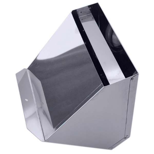 Chapéu para salamandra a Pellets em Inox simples - 5