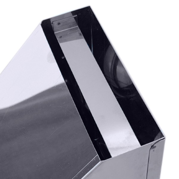 Chapéu para salamandra a Pellets em Inox simples - 6