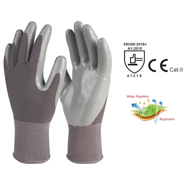Luvas de trabalho de Nitrilo modelo N120-G - RETON - 2