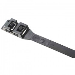 Abraçadeira cinto Poliamida cabeça dupla 9x265mm 100u - 1