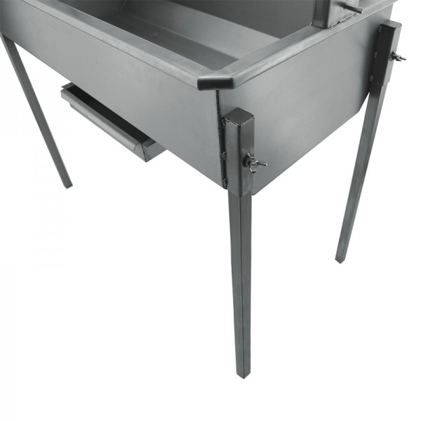 Churrasqueira a carvão BlazeElite com grelha elevatória em Inox - 3