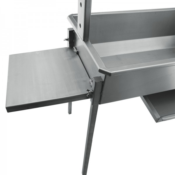 Churrasqueira a carvão BlazeElite com grelha elevatória em Inox - 5
