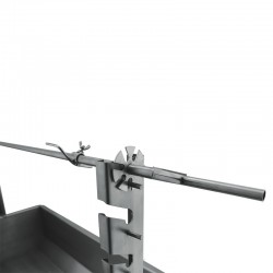 Churrasqueira a carvão BlazeElite com grelha elevatória e espeto em Inox - 2