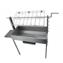 Churrasqueira a carvão BlazeElite com grelha de leitão e espeto em Inox - 3
