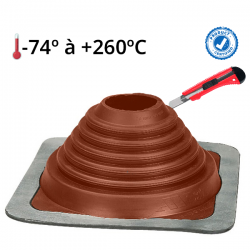 Membrana impermeável em Silicone para chaminé Pipeco Nº 4 Ø70 ao Ø177 mm - 1