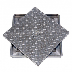 Tampa rasa em Aço Galvanizado 60x60 cm - 1