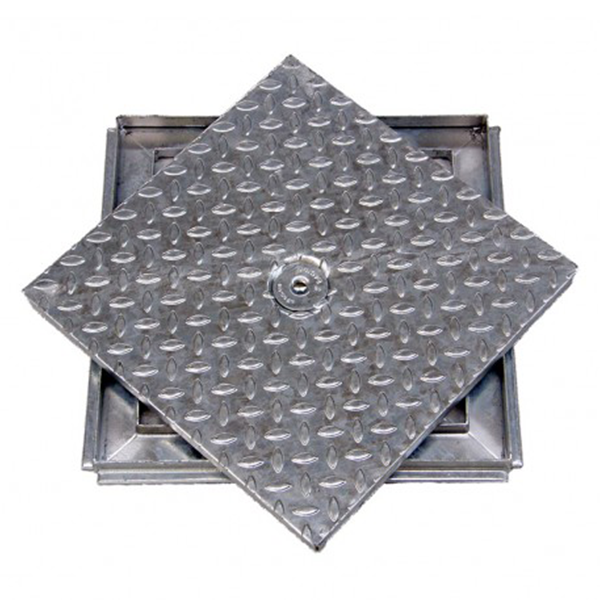Tampa rasa em Aço Galvanizado 70x70 cm - 1