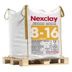 Granulo de argila expandida 8 - 16 mm big-bag 1,5 m3 - 1