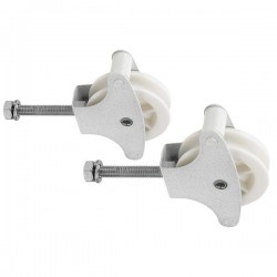 Estendal de Roupas com 2 Roldanas Resistentes Brancas - 1