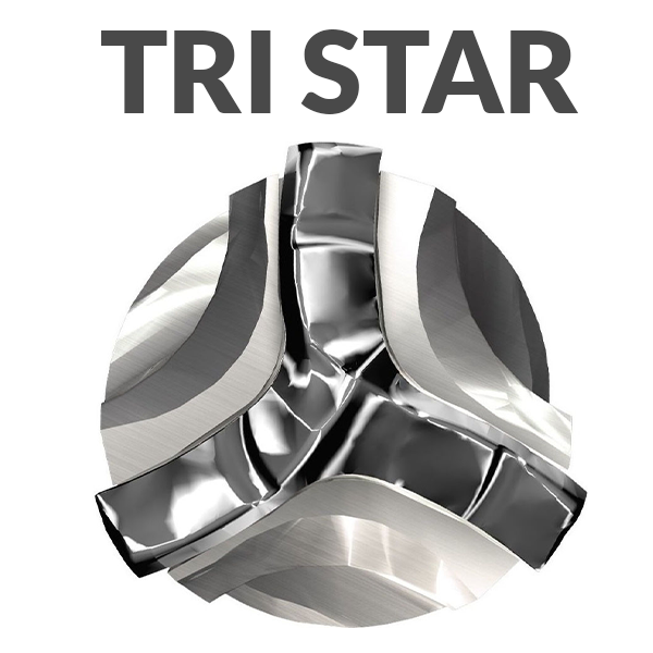 Broca SDS-Plus TRI-STAR betão/pedra Ø5 mm - ECEF - 3