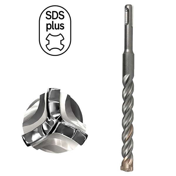 Broca SDS-Plus TRI-STAR betão/pedra Ø6 mm - ECEF - 1