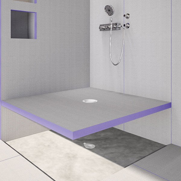 Base duche Jackoboard Aqua sifão centrado 900x900x40mm - 7