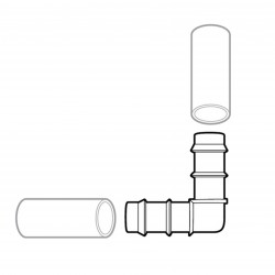 Conector em cotovelo Ø16mm - 3