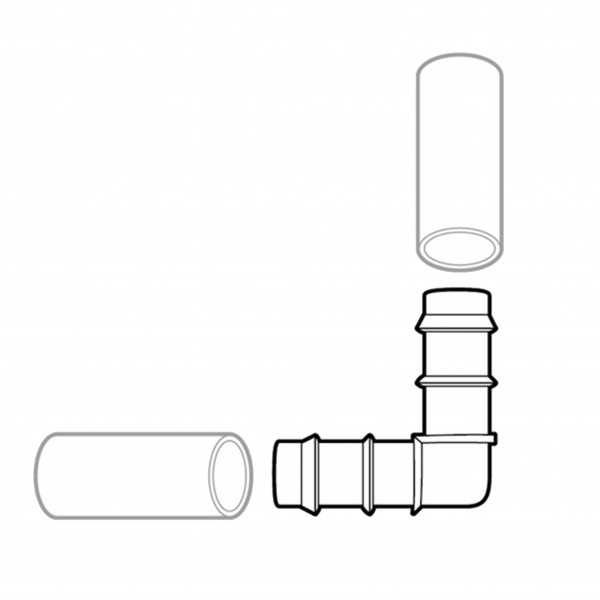 Conector em cotovelo Ø16mm - 3
