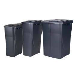 Caixote do lixo reciclagem preto 45L - 2