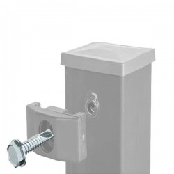 Abraçadeira TOP cinzento claro RAL7040 parafuso autoperfurante zincado - 2