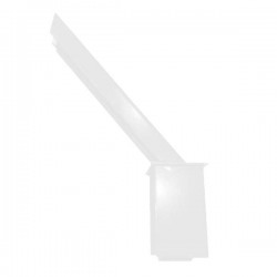 Baioneta fiada para arame farpado branco RAL9016 - 1