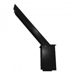 Baioneta fiada para arame farpado preto RAL9005 - 1