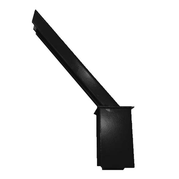 Baioneta fiada para arame farpado preto RAL9005 - 1