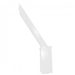 Baioneta de canto para arame farpado branco RAL9016 - 1