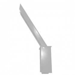 Baioneta de canto para arame farpado cinzento claro RAL7040 - 1