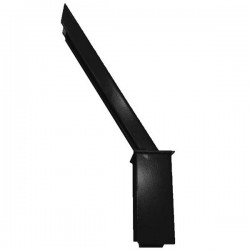 Baioneta de canto para arame farpado preto RAL9005 - 1