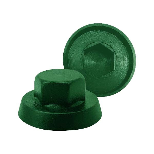 Tampa para bucha metálica verde RAL6005 - 1