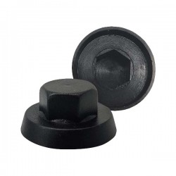 Tampa para bucha metálica preto RAL9005 - 1