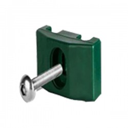 Abraçadeira TOP verde RAL6005 parafuso métrico inox - 1
