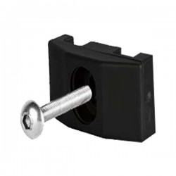 Abraçadeira TOP preto RAL9005 parafuso métrico inox - 1