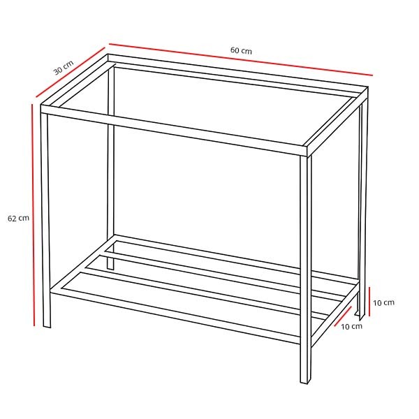 Bancada para Trempe / Fogão 60x30 H62 - 4