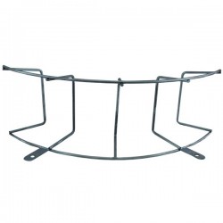 Suporte inox de parede para mangueira 15 x 45 cm - 2