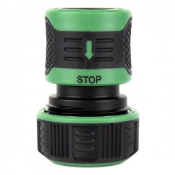 Conector de mangueira 1/2” - 5/8” (13-15 mm) com STOP água - 1