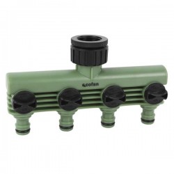 Coletor de cabeça 3/4" - 1" e 4 saídas 3/4" - 1