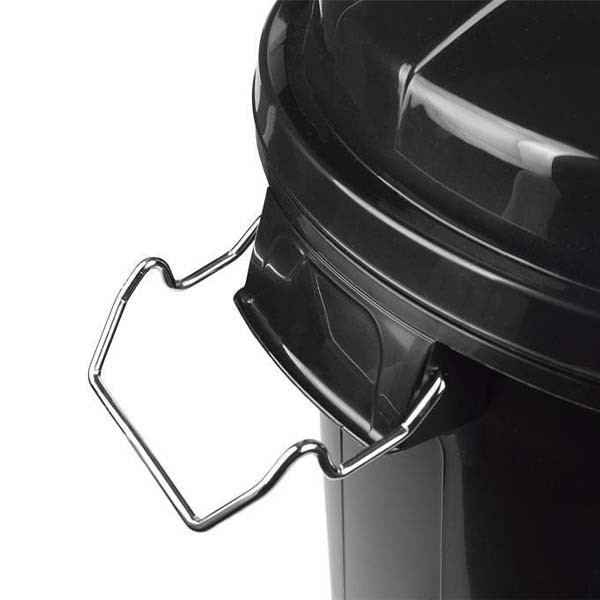 Caixote do lixo com tampa preto 50L - 3