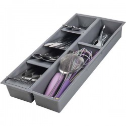 Organizador de talheres com separadores para gaveta - 1